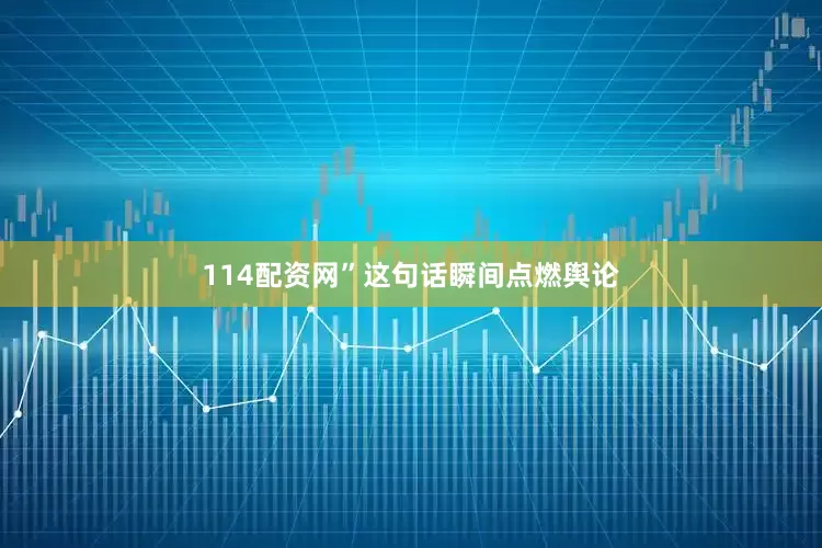 114配资网”这句话瞬间点燃舆论