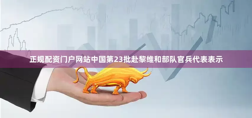 正规配资门户网站中国第23批赴黎维和部队官兵代表表示